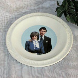 King Prince Charles & Princess Lady Diana Royal Wedding Collector Plate Vintage